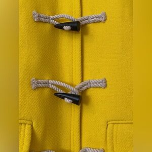 Yellow toggle coat